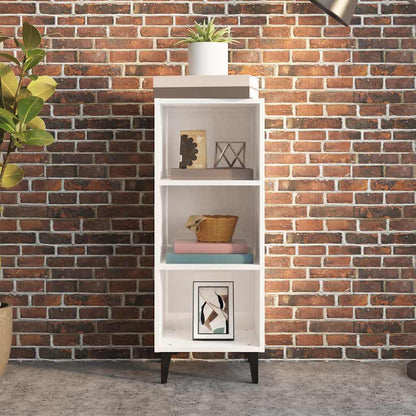 812390 vidaXL Sideboard High Gloss White 34,5x32,5x90 cm Engineered Wood