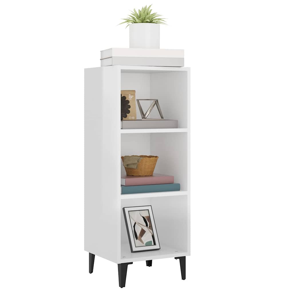 812390 vidaXL Sideboard High Gloss White 34,5x32,5x90 cm Engineered Wood