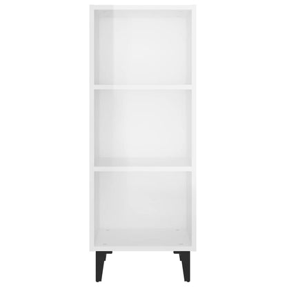 vidaXL Sideboard High Gloss White 34.5x32.5x90 cm Engineered Wood