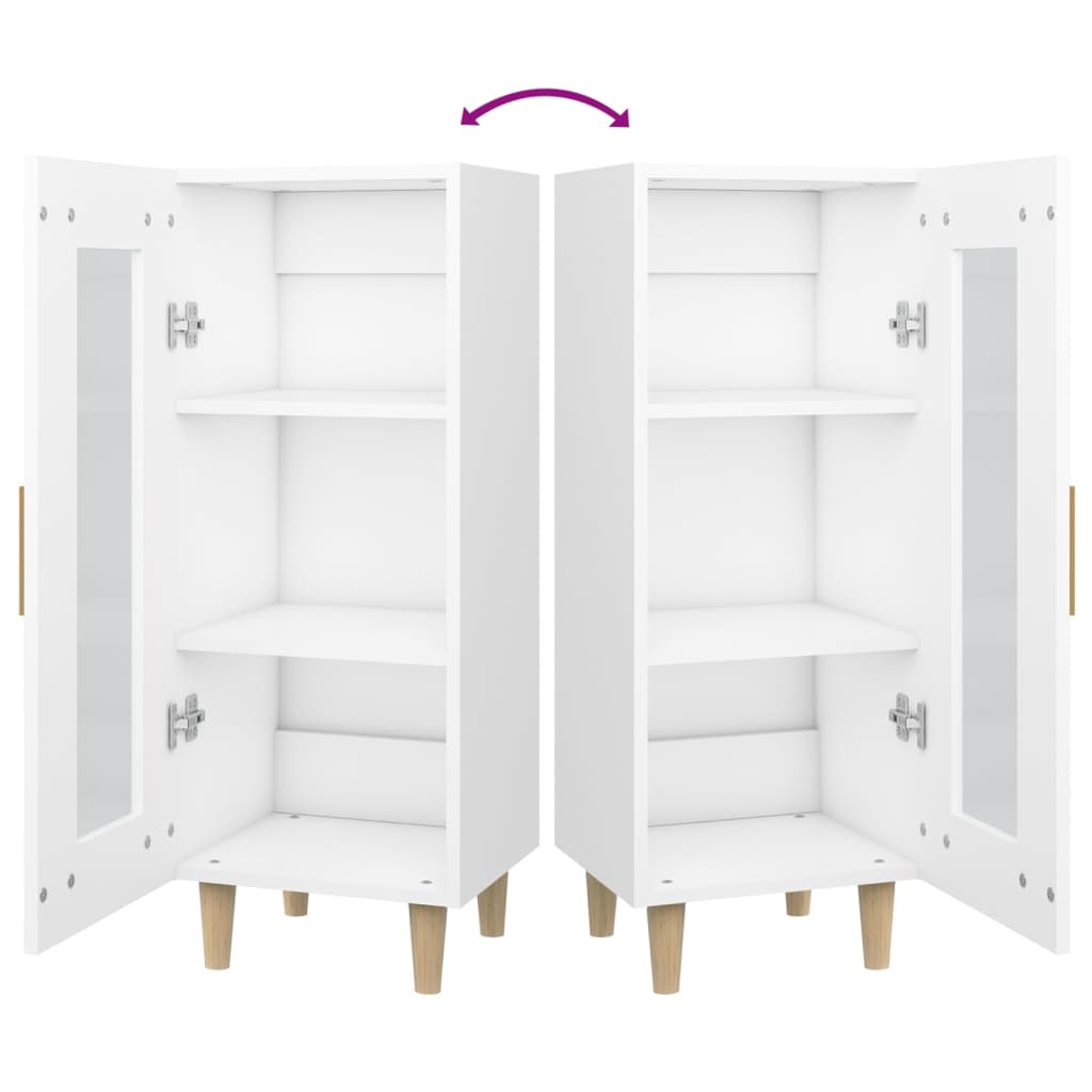 vidaXL Sideboard White 34.5x34x90 cm Engineered Wood
