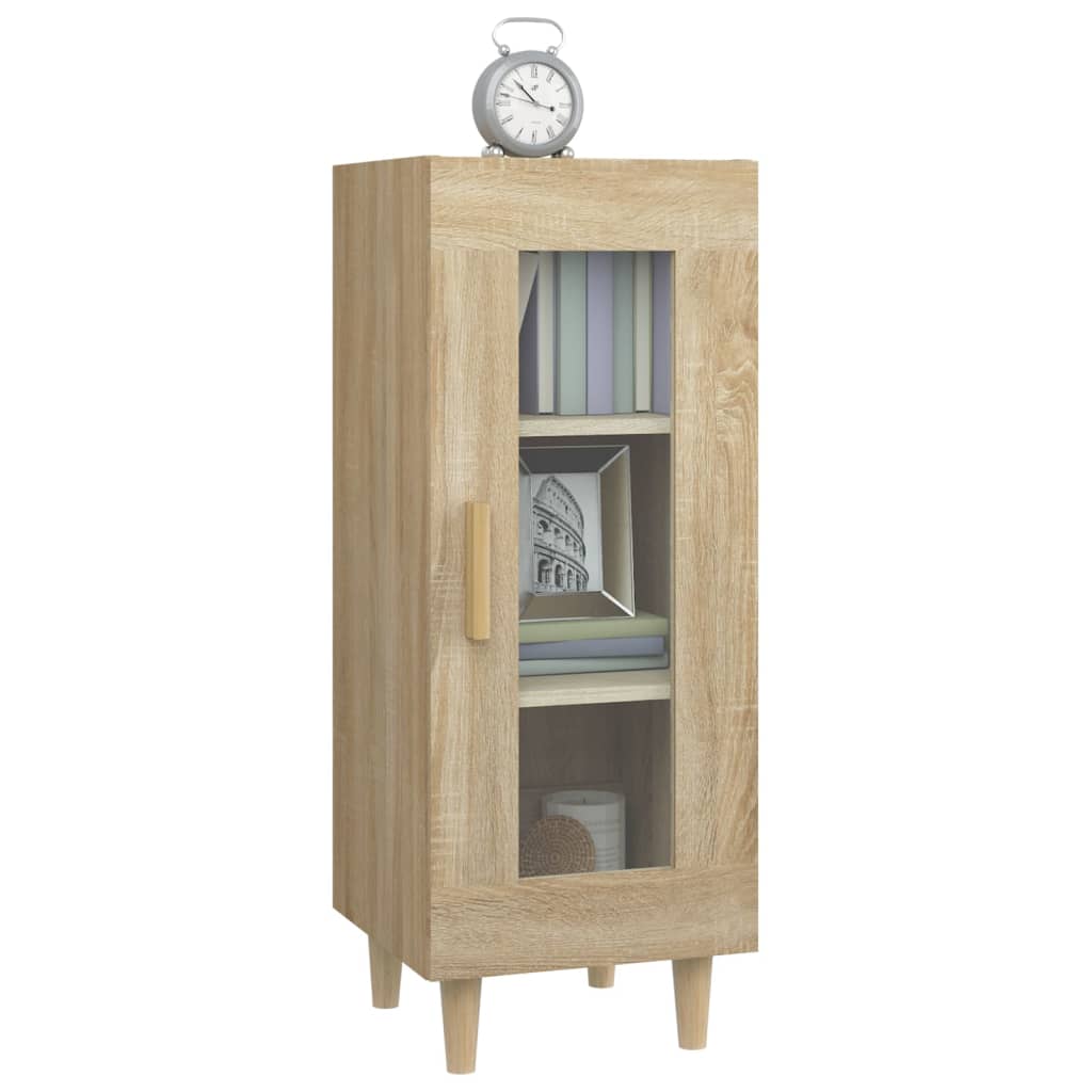 vidaXL Sideboard Sonoma Oak 34.5x34x90 cm Engineered Wood