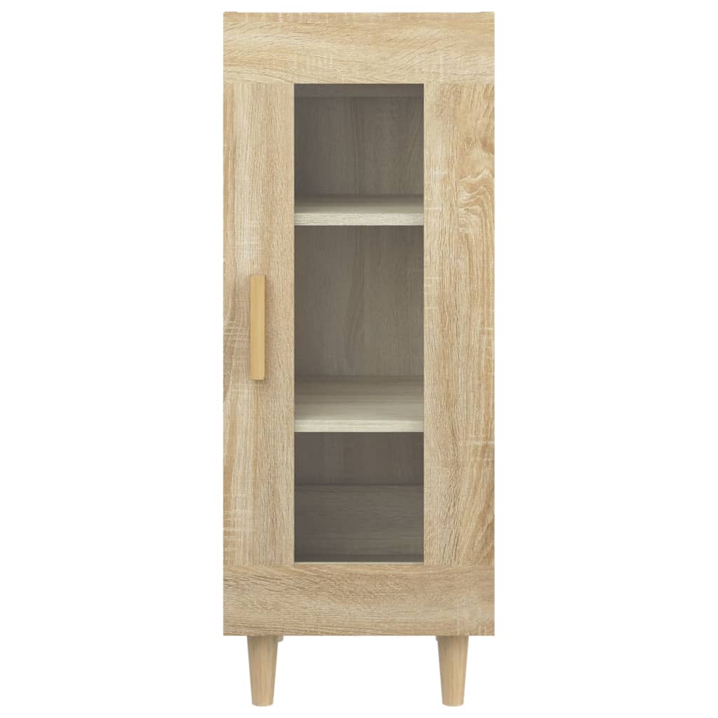vidaXL Sideboard Sonoma Oak 34.5x34x90 cm Engineered Wood