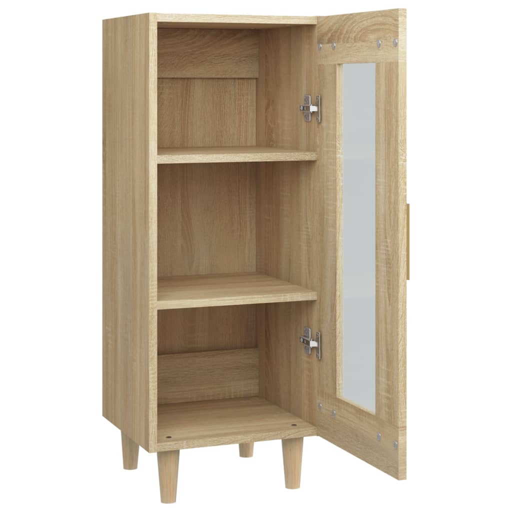 vidaXL Sideboard Sonoma Oak 34.5x34x90 cm Engineered Wood
