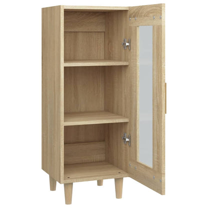 vidaXL Sideboard Sonoma Oak 34.5x34x90 cm Engineered Wood
