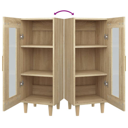 vidaXL Sideboard Sonoma Oak 34.5x34x90 cm Engineered Wood