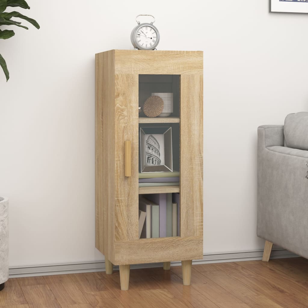 vidaXL Sideboard Sonoma Oak 34.5x34x90 cm Engineered Wood