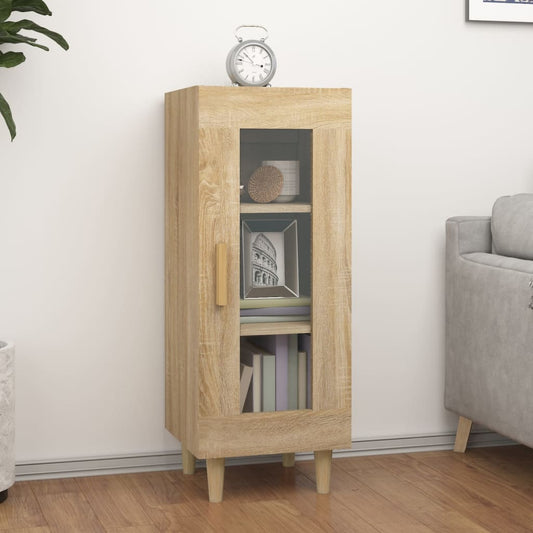 vidaXL Sideboard Sonoma Oak 34.5x34x90 cm Engineered Wood