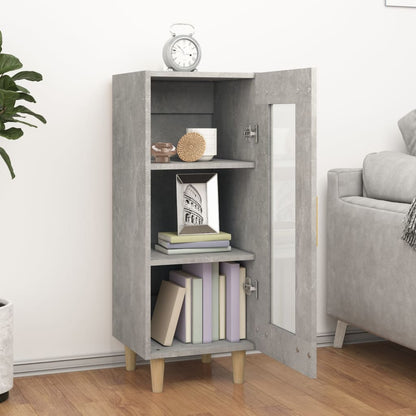 vidaXL Sideboard Concrete Grey 34.5x34x90 cm Engineered Wood