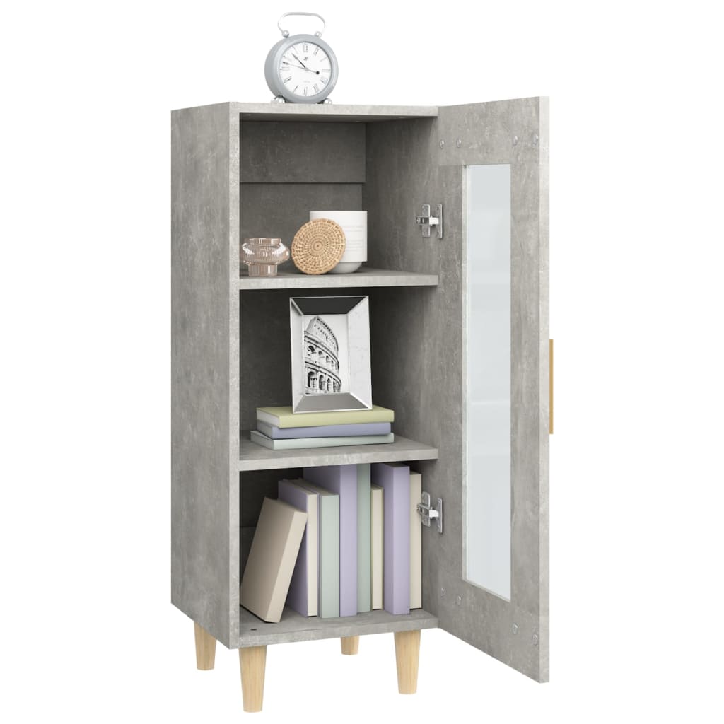 vidaXL Sideboard Concrete Grey 34.5x34x90 cm Engineered Wood