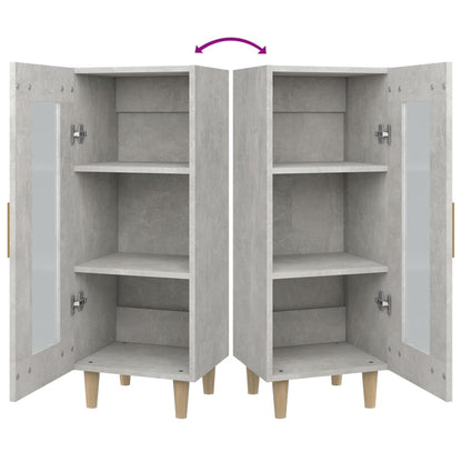 vidaXL Sideboard Concrete Grey 34.5x34x90 cm Engineered Wood