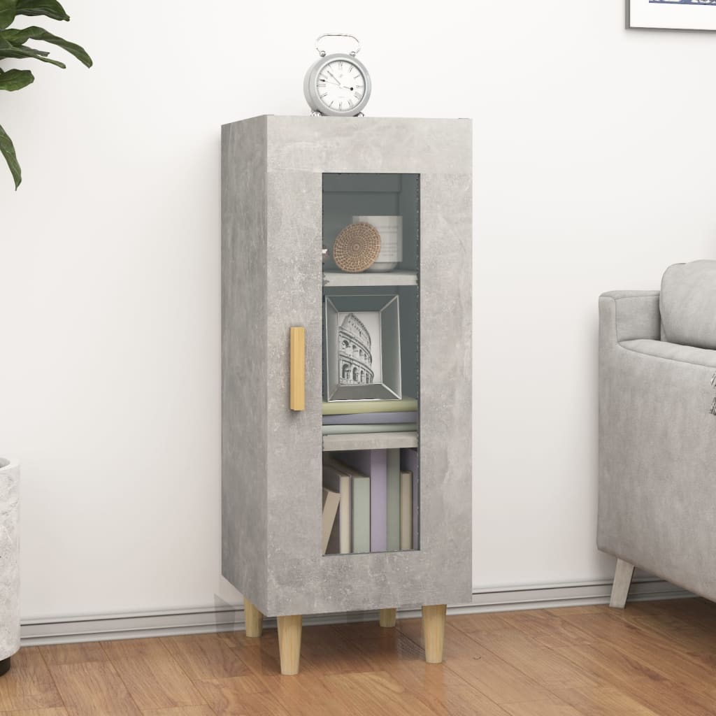 vidaXL Sideboard Concrete Grey 34.5x34x90 cm Engineered Wood