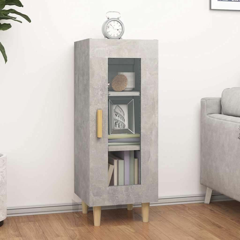vidaXL Sideboard Concrete Grey 34,5x34x90 cm Engineered Wood