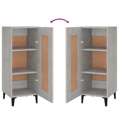 vidaXL Sideboard Concrete Grey 34,5x34x90 cm Engineered Wood