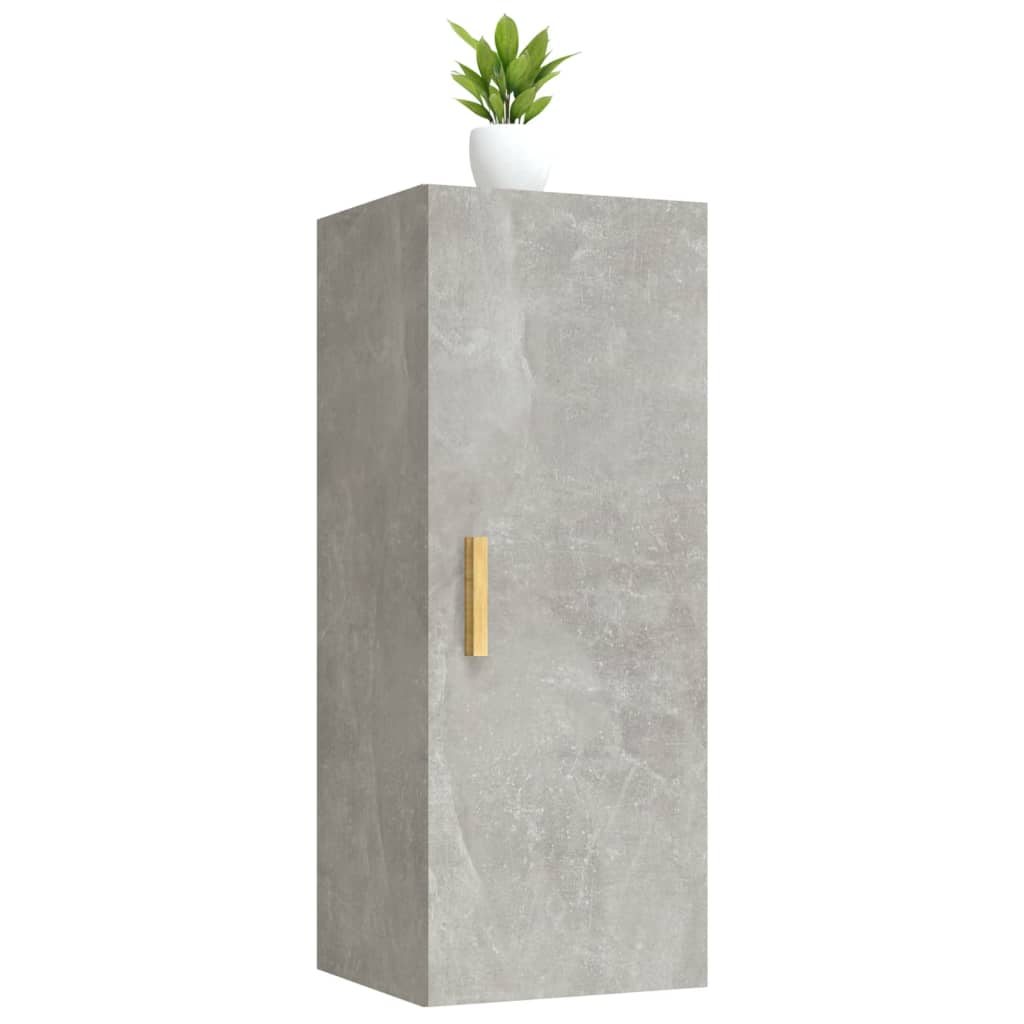 vidaXL Wall Cabinet Concrete Grey 34.5x34x90 cm Engineered Wood