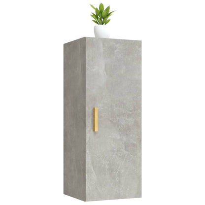 vidaXL Wall Cabinet Concrete Grey 34.5x34x90 cm Engineered Wood
