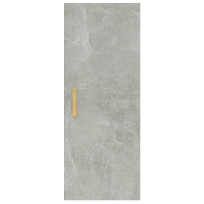 vidaXL Wall Cabinet Concrete Grey 34.5x34x90 cm Engineered Wood