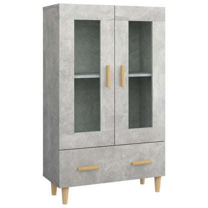 vidaXL Highboard Concrete Grey 70x31x115 cm Engineered Wood
