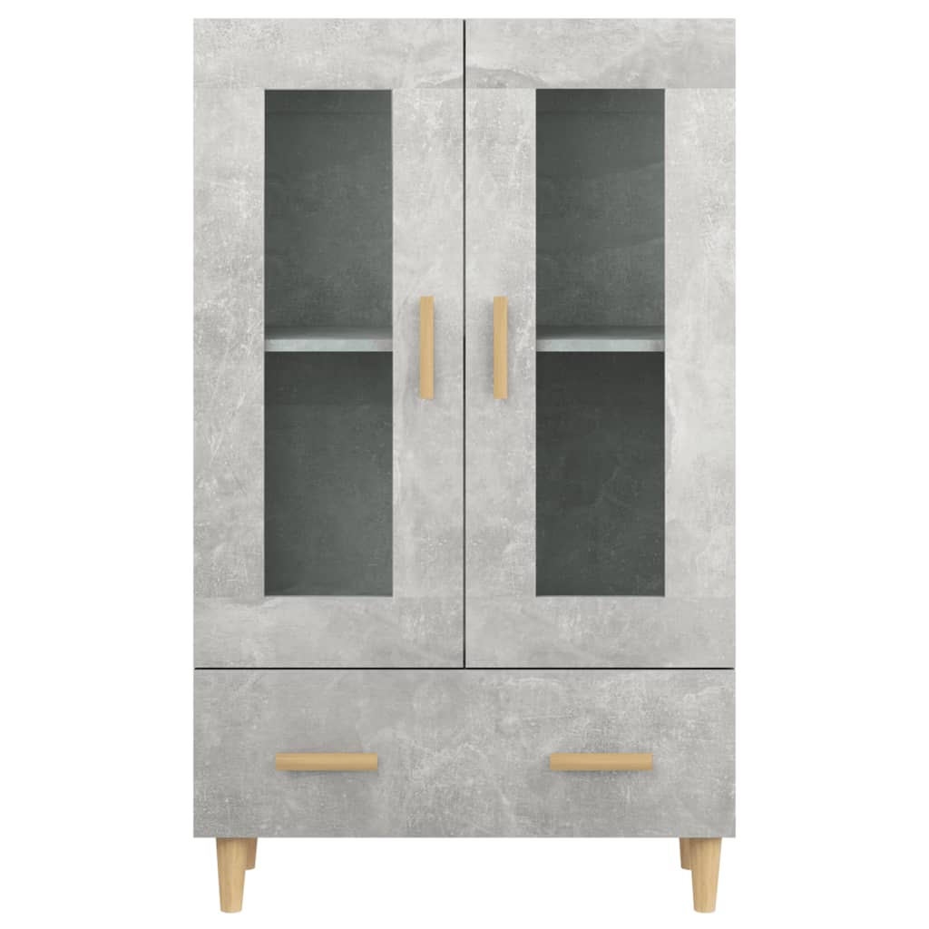 vidaXL Highboard Concrete Grey 70x31x115 cm Engineered Wood