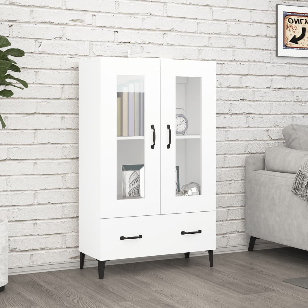 vidaXL Highboard White 70x31x115 cm Engineered Wood