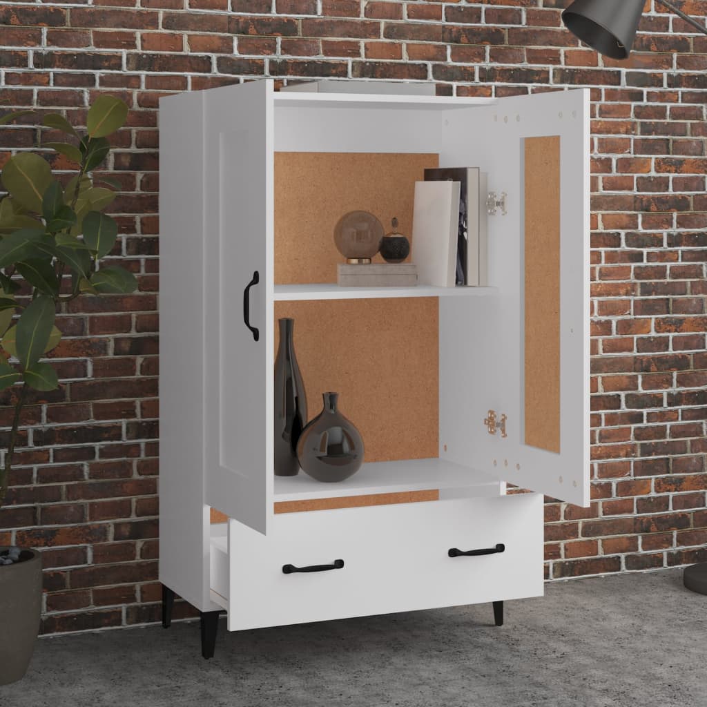 vidaXL Highboard White 70x31x115 cm Engineered Wood