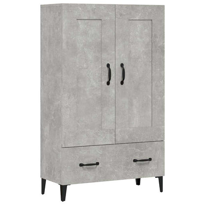 vidaXL Highboard Concrete Grey 70x31x115 cm Engineered Wood