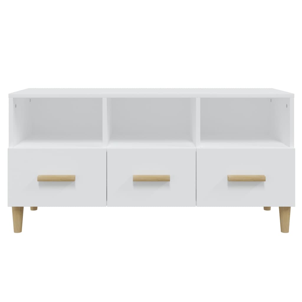 vidaXL TV Cabinet White 102x36x50 cm Engineered Wood