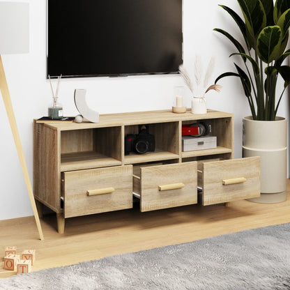 vidaXL TV Cabinet Sonoma Oak 102x36x50 cm Engineered Wood