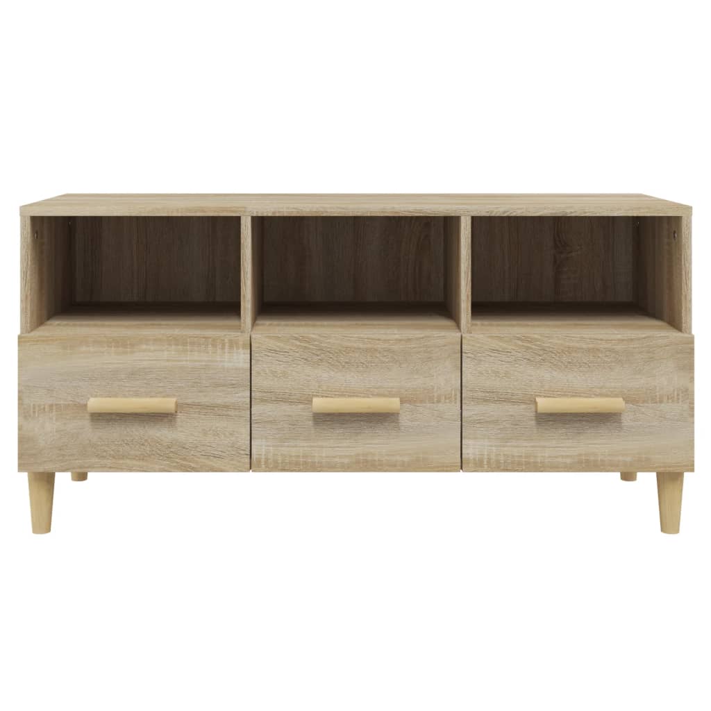 vidaXL TV Cabinet Sonoma Oak 102x36x50 cm Engineered Wood