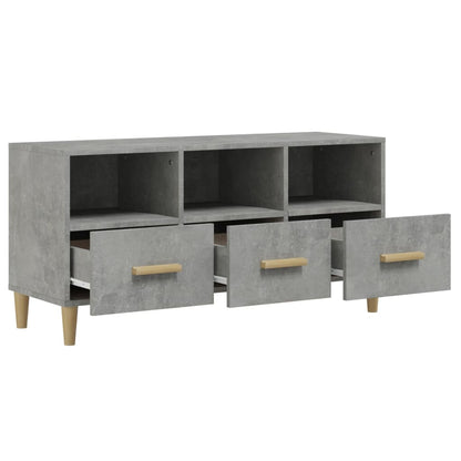 vidaXL TV Cabinet Concrete Grey 102x36x50 cm Engineered Wood