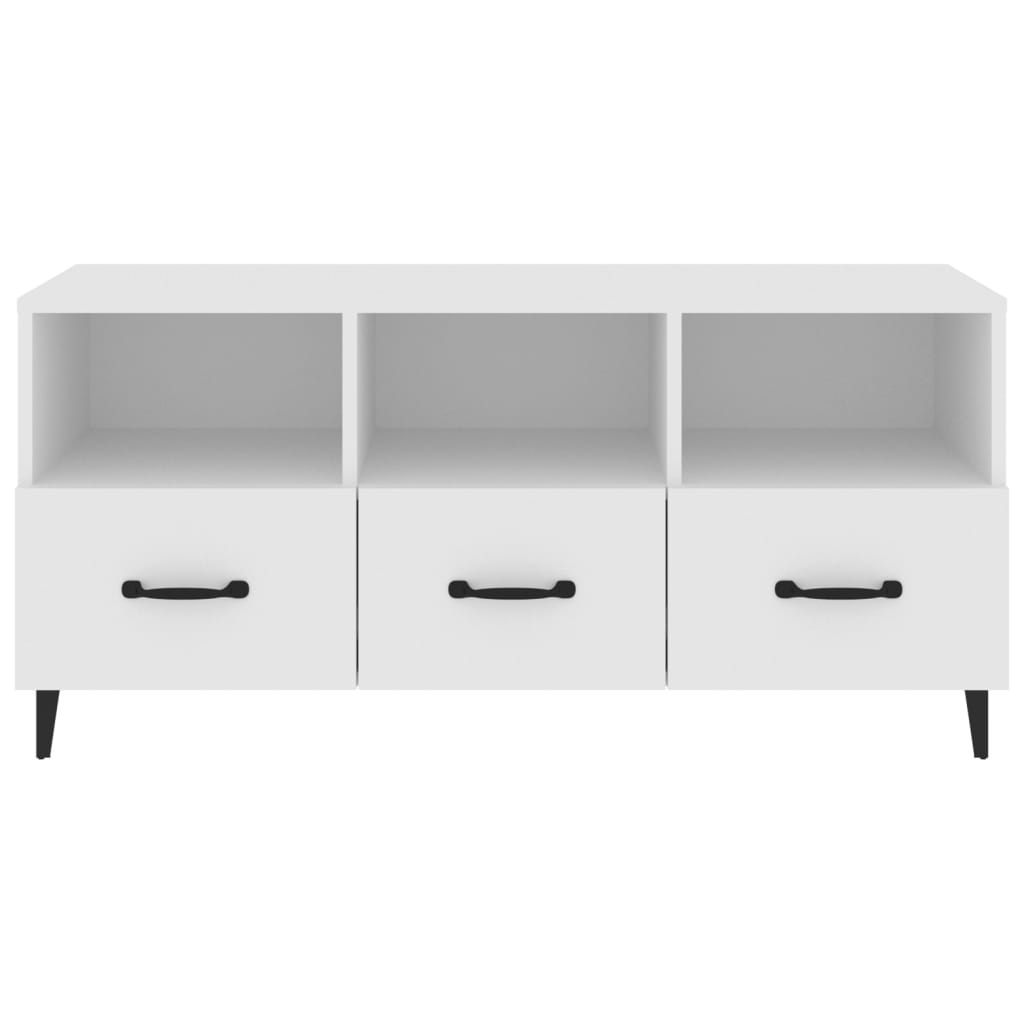 vidaXL TV Cabinet White 102x35x50 cm Engineered Wood