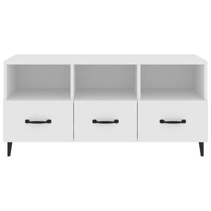 vidaXL TV Cabinet White 102x35x50 cm Engineered Wood