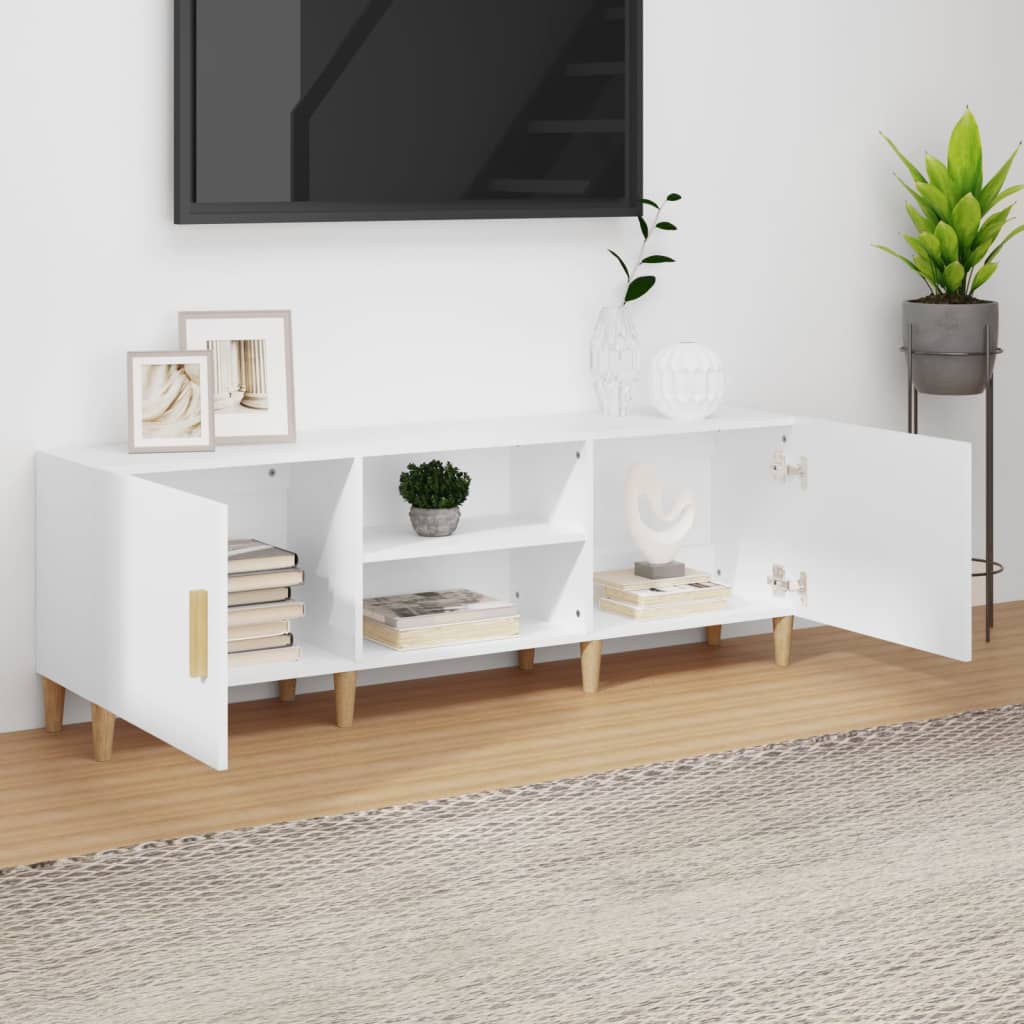 vidaXL TV Cabinet White 150x30x50 cm Engineered Wood