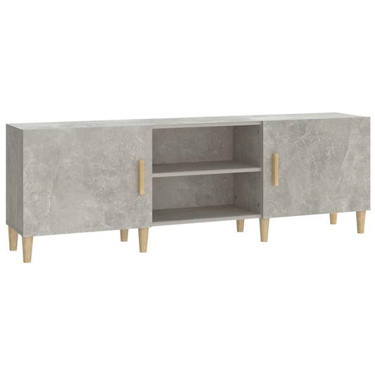 812622 vidaXL TV Cabinet Concrete Grey 150x30x50 cm Engineered Wood