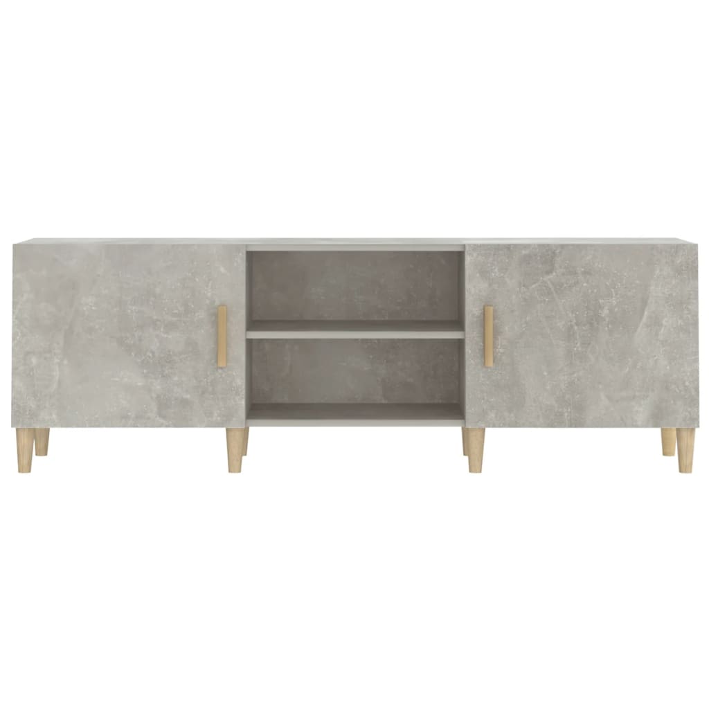 vidaXL TV Cabinet Concrete Grey 150x30x50 cm Engineered Wood