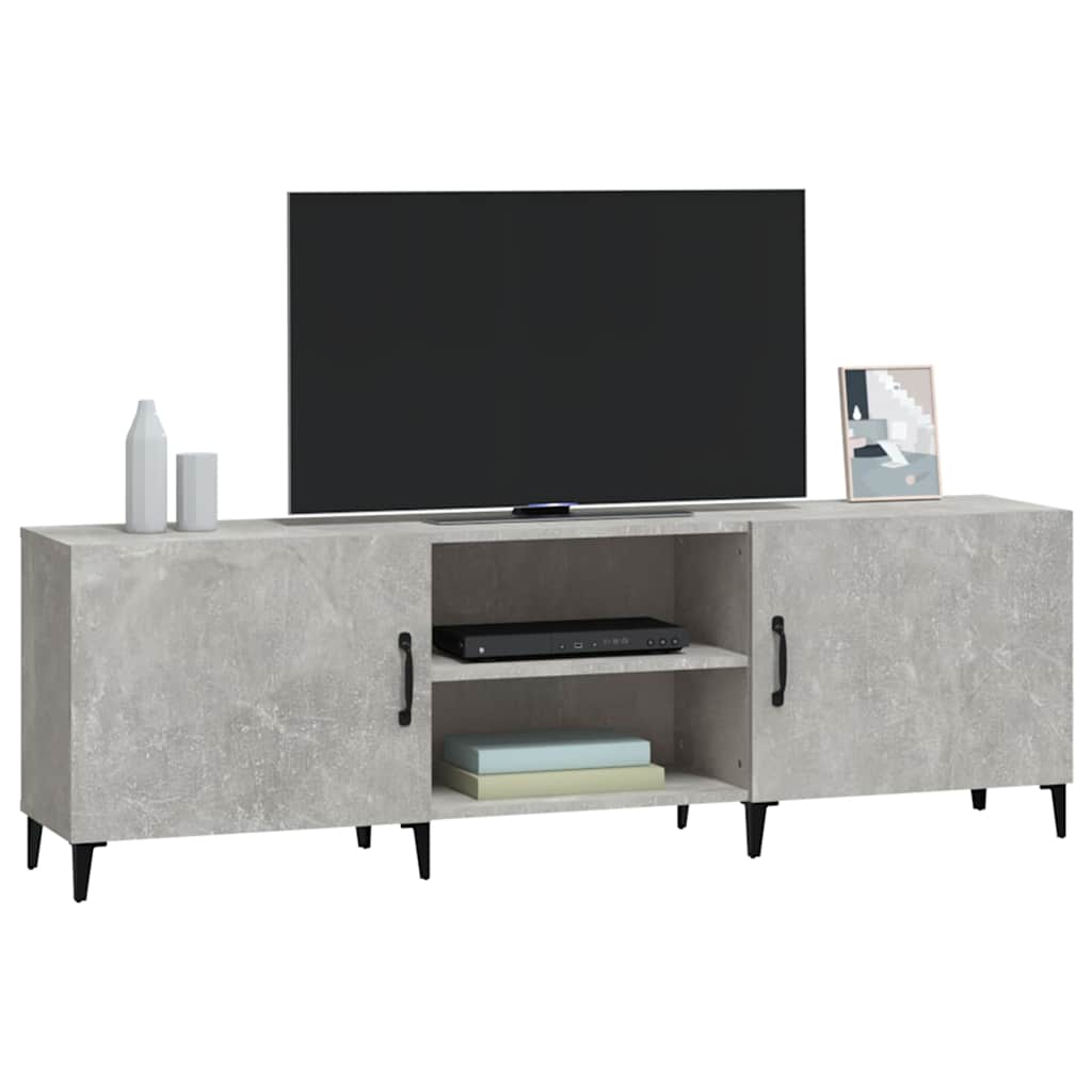 vidaXL Tv Cabinet | Concrete grey | Engineered wood | Large