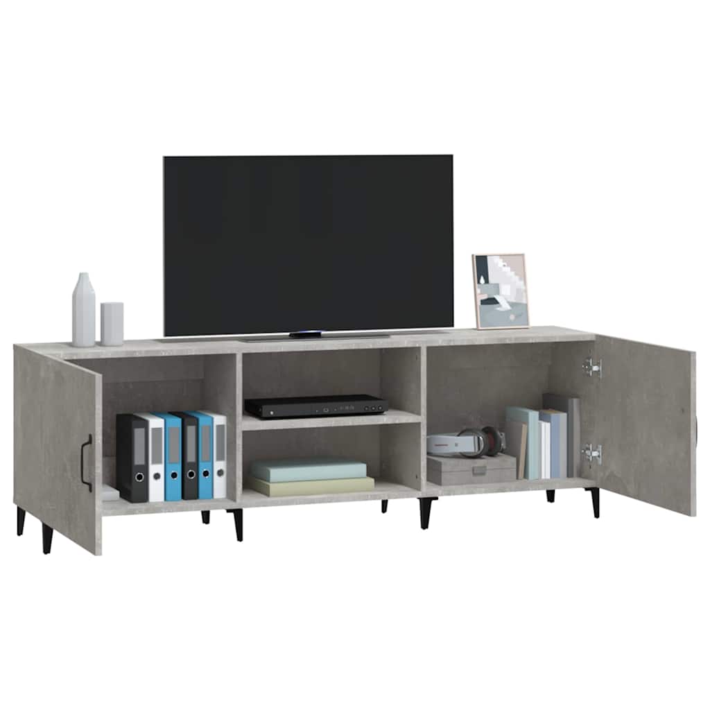 vidaXL Tv Cabinet | Concrete grey | Engineered wood | Large