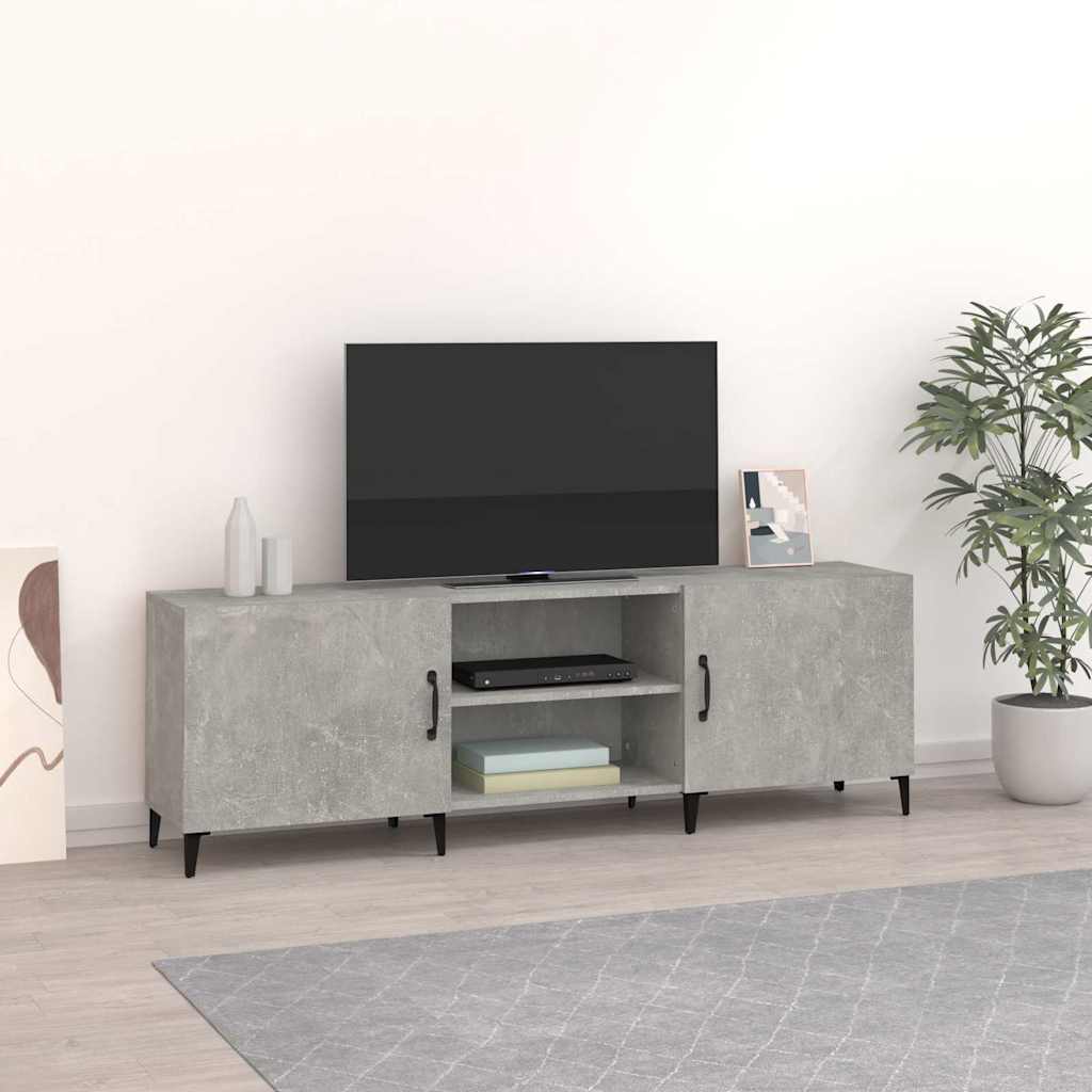 vidaXL Tv Cabinet | Concrete grey | Engineered wood | Large