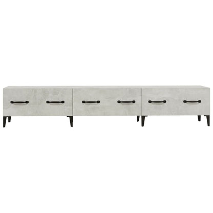 vidaXL TV Cabinet Concrete Grey 150x34,5x30 cm Engineered Wood