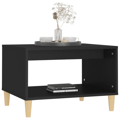 vidaXL Coffee Table Black 60x50x40 cm Engineered Wood