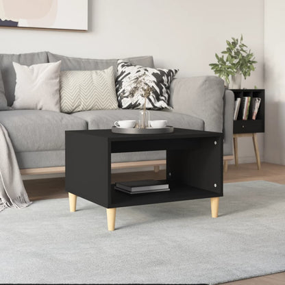 vidaXL Coffee Table Black 60x50x40 cm Engineered Wood