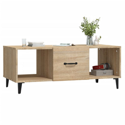 vidaXL Coffee Table Sonoma Oak 102x50x40 cm Engineered Wood