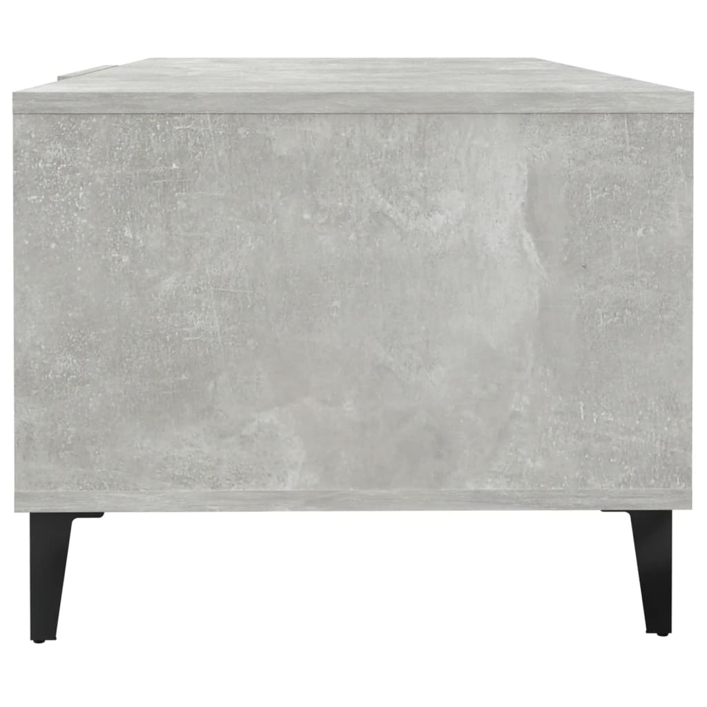 vidaXL Coffee Table Concrete Grey 102x50x40 cm Engineered Wood