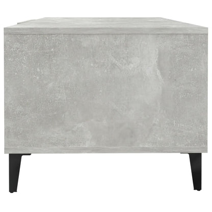 vidaXL Coffee Table Concrete Grey 102x50x40 cm Engineered Wood