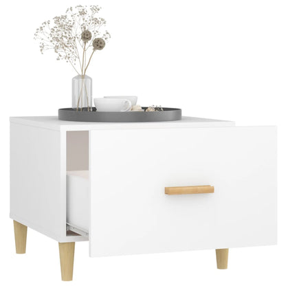 vidaXL Coffee Tables 2 pcs White 50x50x40 cm Engineered Wood