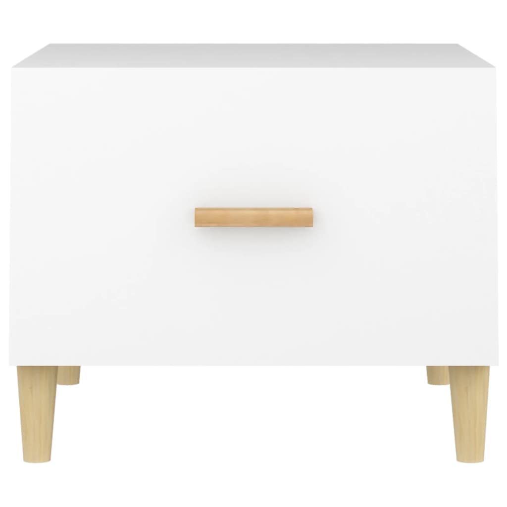 vidaXL Coffee Tables 2 pcs White 50x50x40 cm Engineered Wood