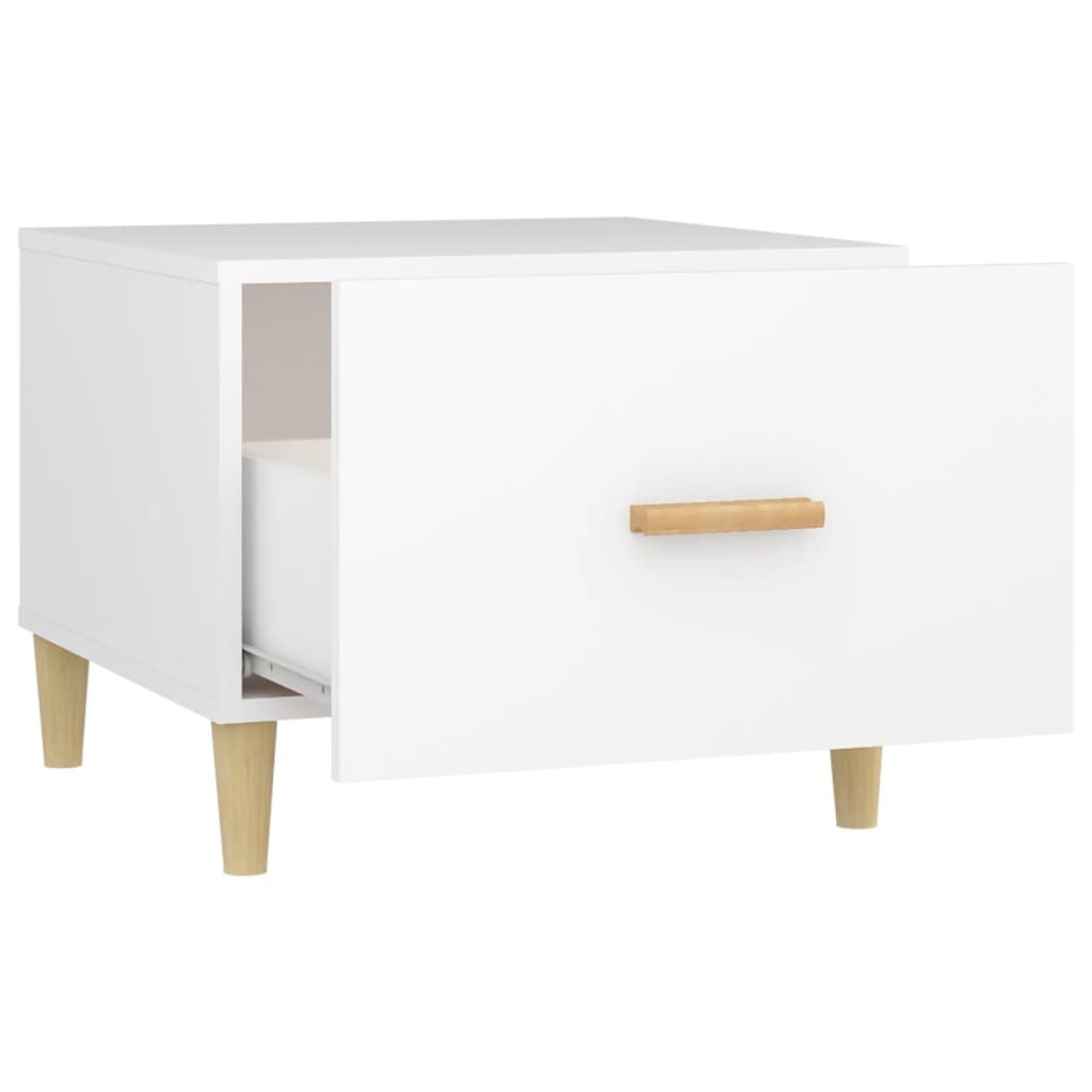 vidaXL Coffee Tables 2 pcs White 50x50x40 cm Engineered Wood