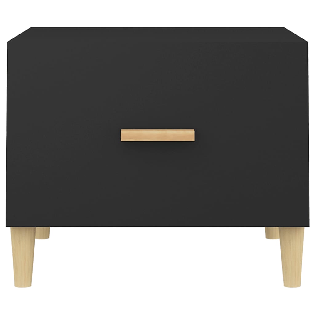 vidaXL Coffee Table Black 50x50x40 cm Engineered Wood