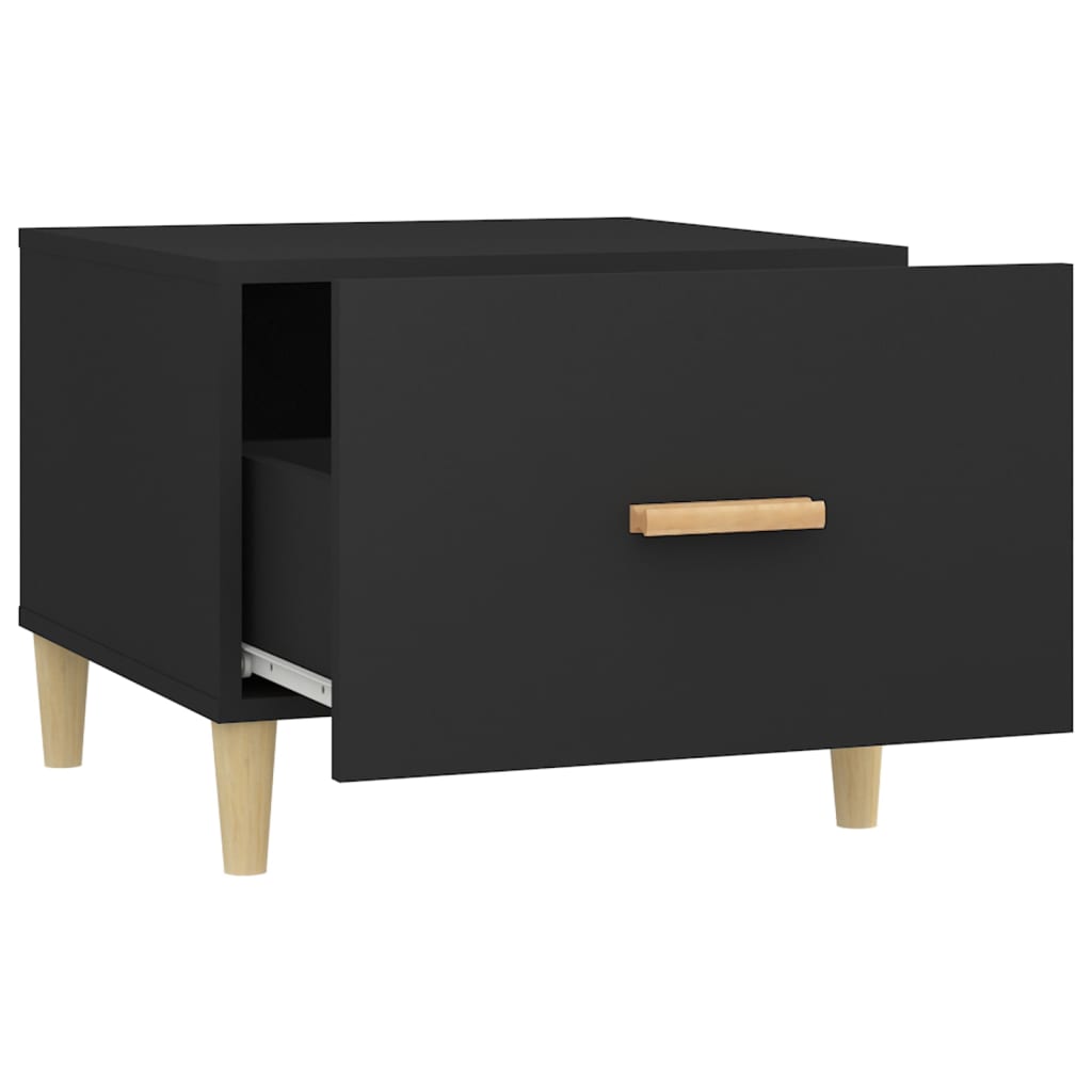 vidaXL Coffee Table Black 50x50x40 cm Engineered Wood