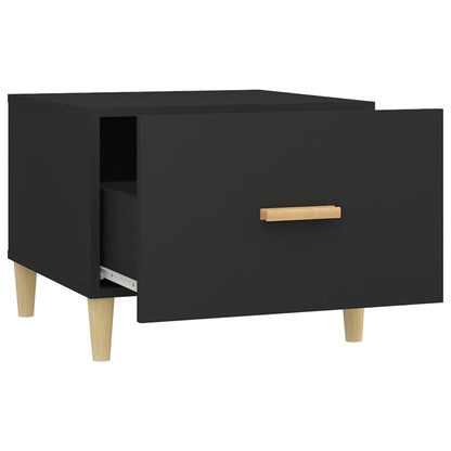 vidaXL Coffee Table Black 50x50x40 cm Engineered Wood