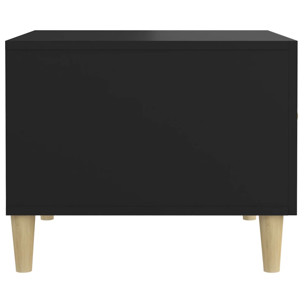 vidaXL Coffee Table Black 50x50x40 cm Engineered Wood
